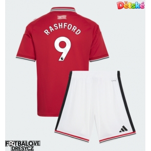 Manchester United Marcus Rashford #9 Dětské Domácí dres komplet 2026-27 Krátký Rukáv (+ trenýrky)